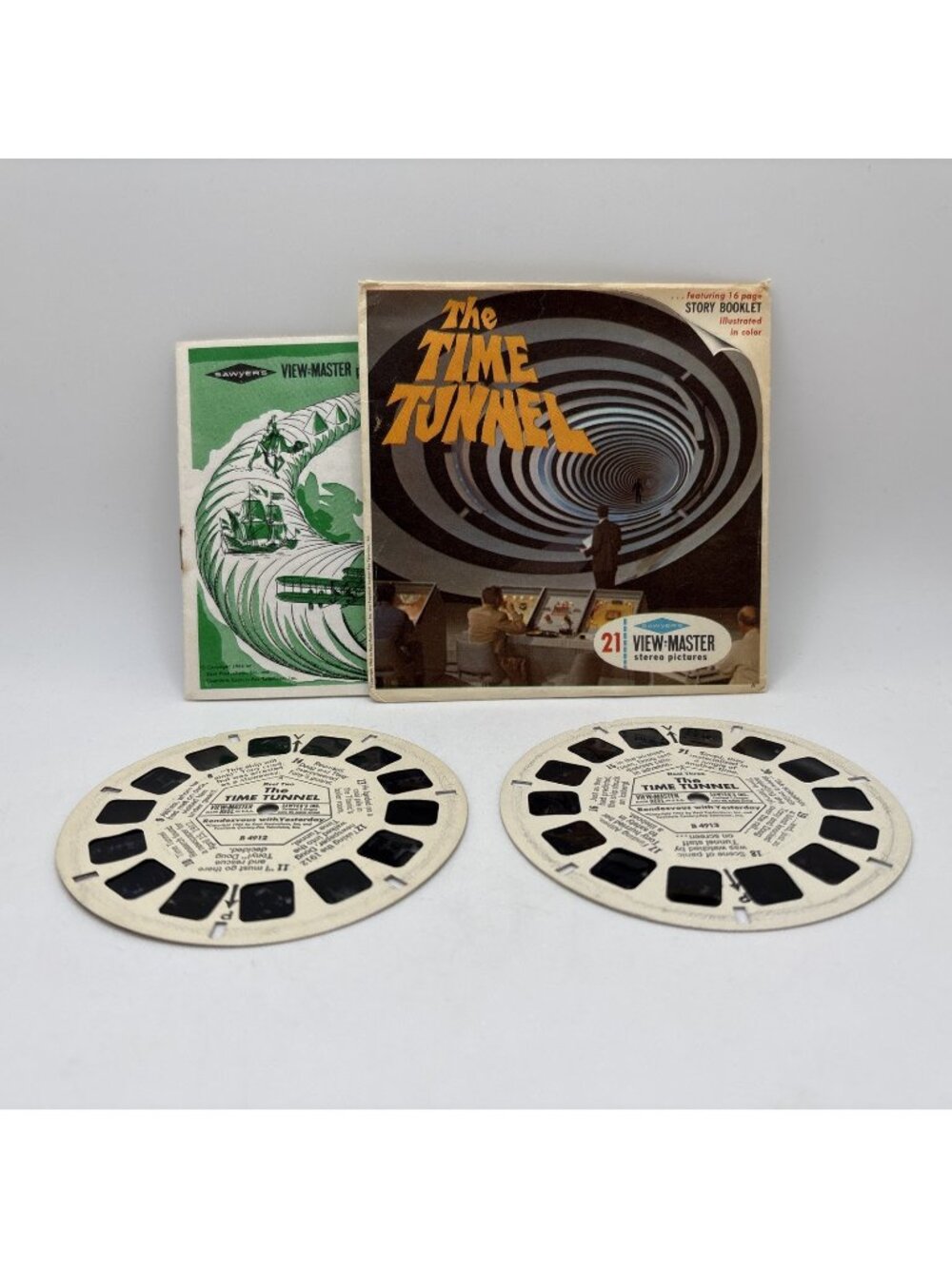 Time Tunnel 1966 View-Master 3 Reel Set *MISSING ONE REAL* Read